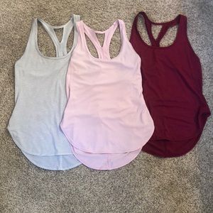 Zella 24/7 racer back tank tops